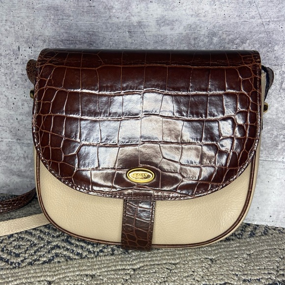 Vintage Bally Leather Cream Croc Gold Hardware Crossbody Bag - Picture 6 of 12
